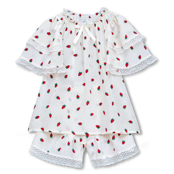 LOLPIP Nightgowns for Girls Dress Toddler Kids Short Sleeve